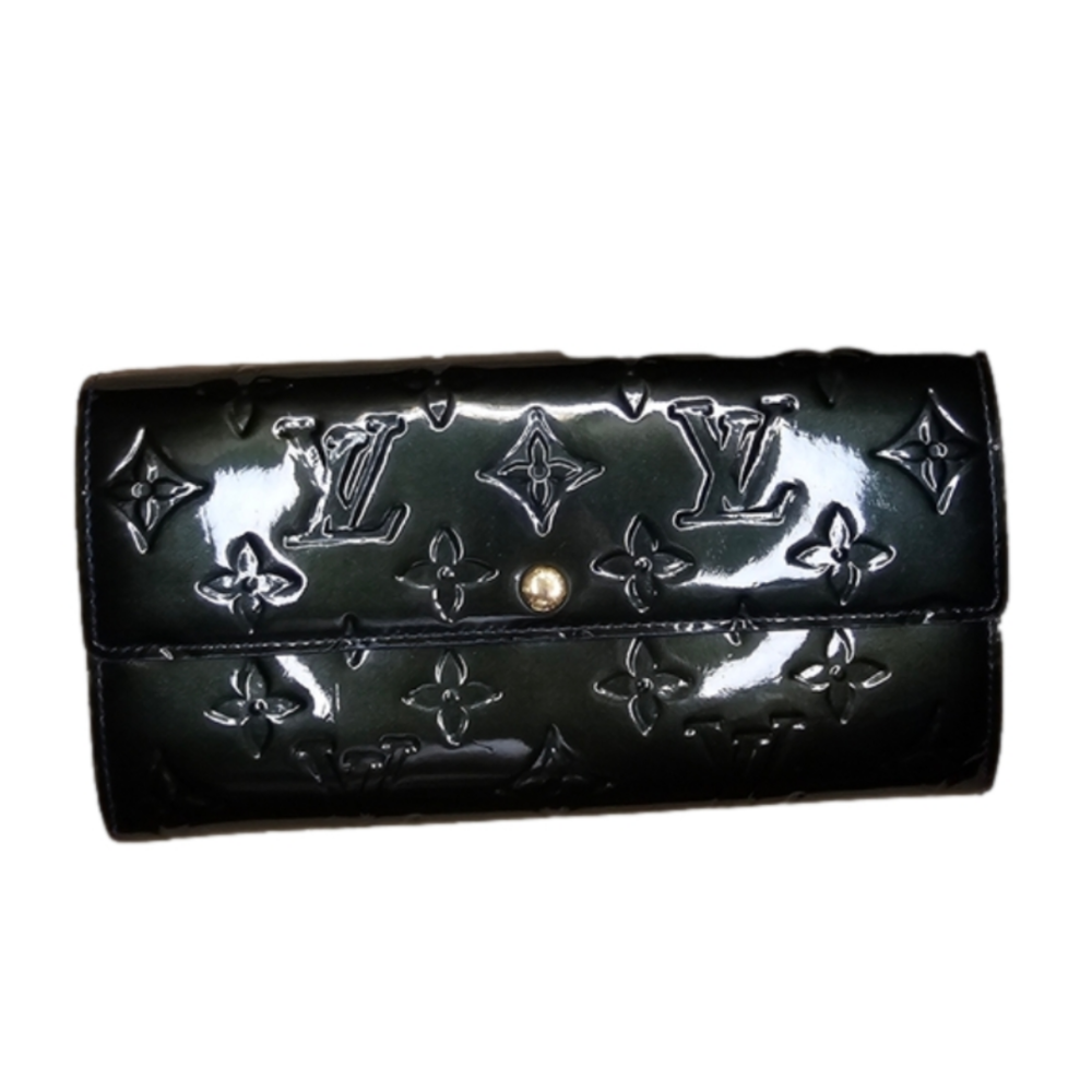 Louis Vuitton Rare Dark Forest Green Vernis Wallet-EUC Full Inclusion